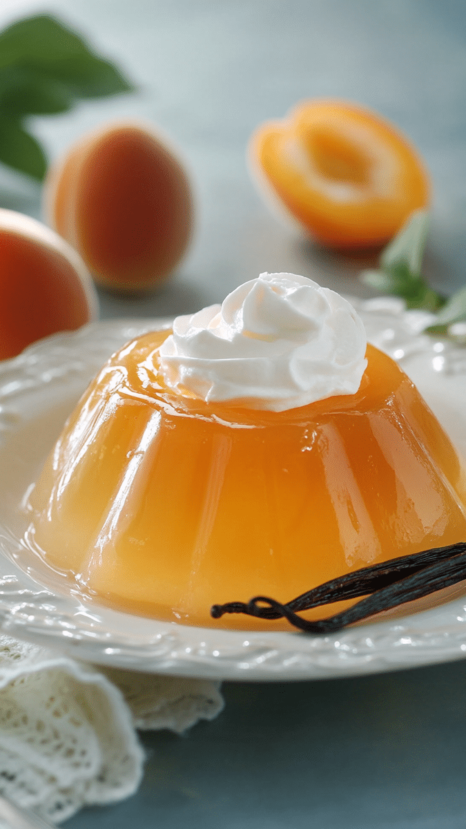 Close-up of Apricot Jello Mold texture