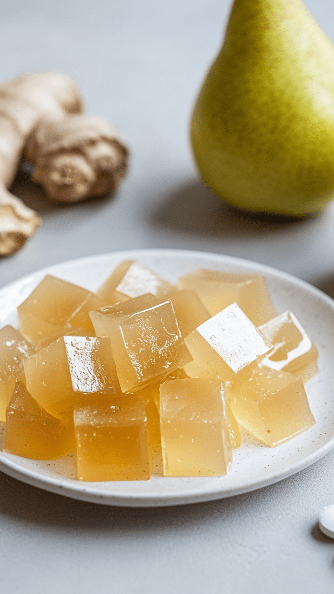 Bariatric Pear Ginger Gelatin Trick Recipe