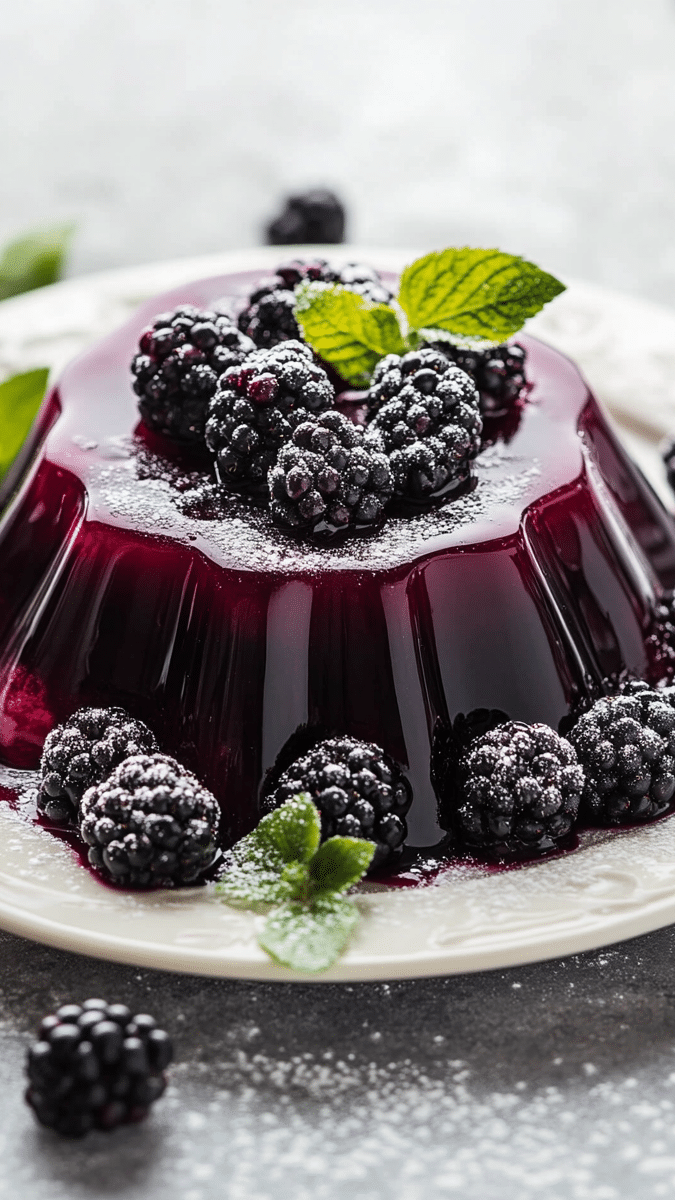 Blackberry Jello Mold