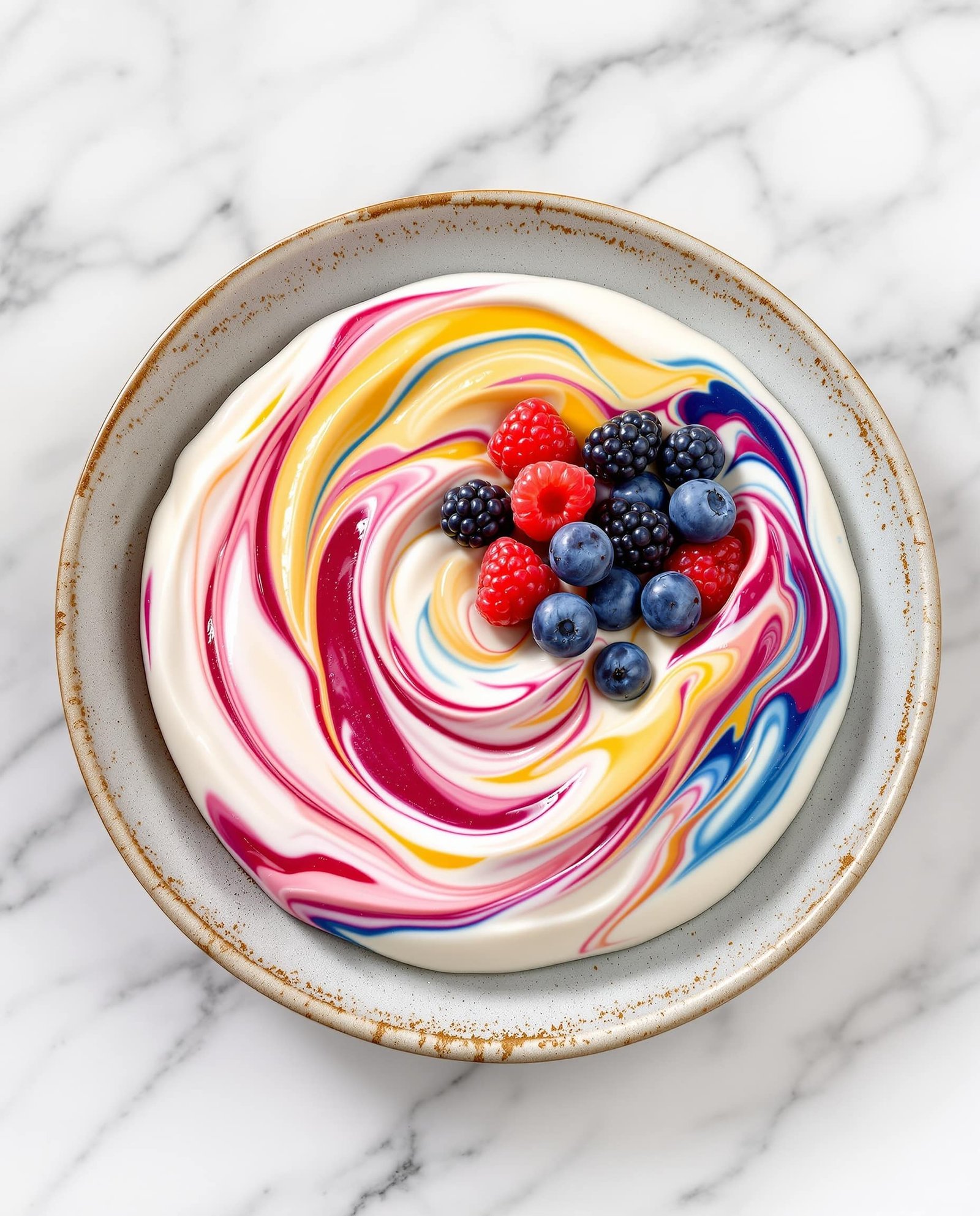 Blood Sugar Dessert: Berry Swirl Protein Pudding