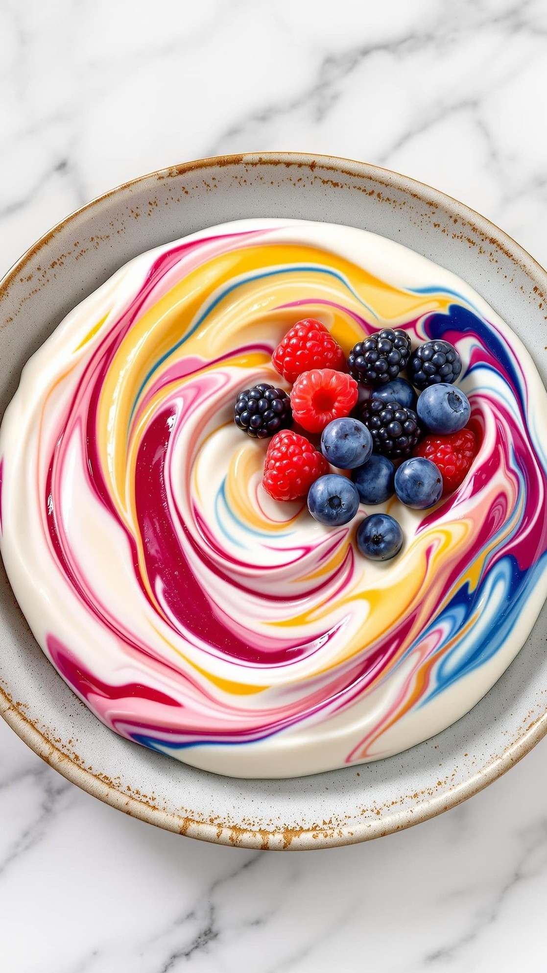 Blood Sugar Dessert: Berry Swirl Protein Pudding