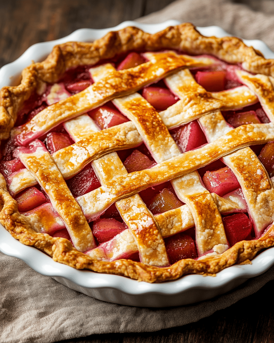Classic Rhubarb Pie