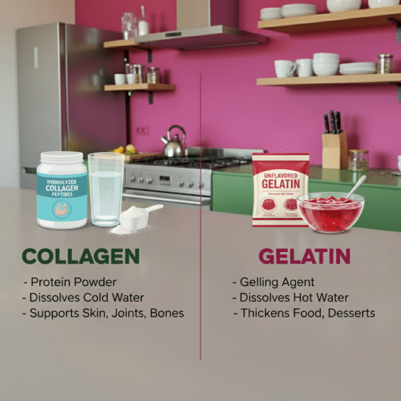 Collagen Vs Gelatin Cooking Close-Up Gelatin collagen vs gelatin cooking collagen close-up
