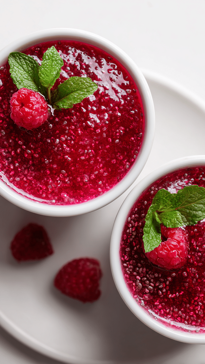 Close-up of Raspberry Gelatin