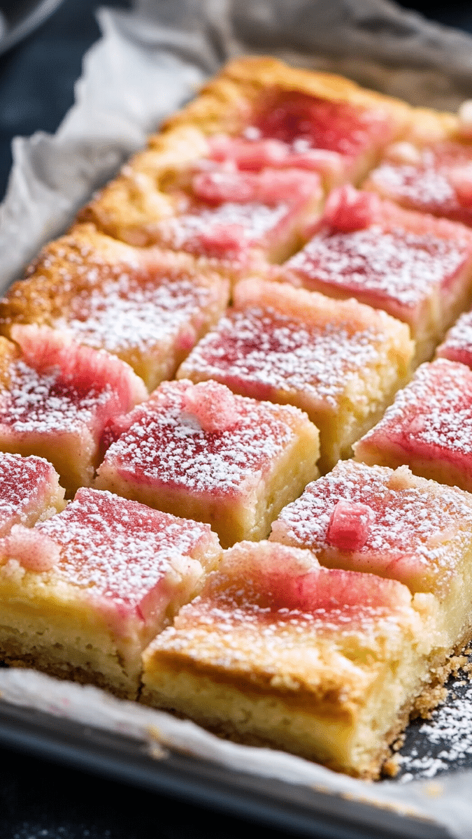 Rhubarb Bars