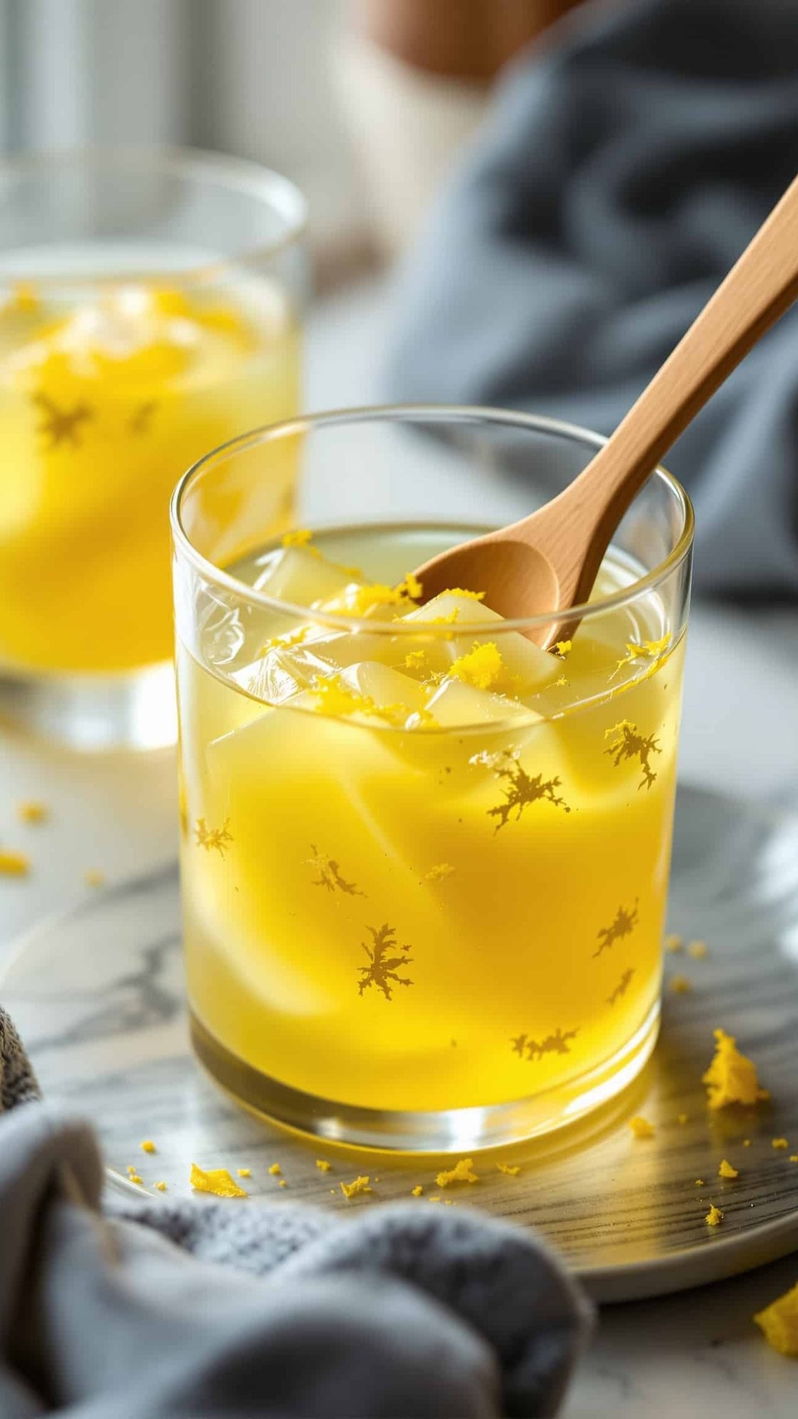 Gelatin Trick with Ginger Lemon
