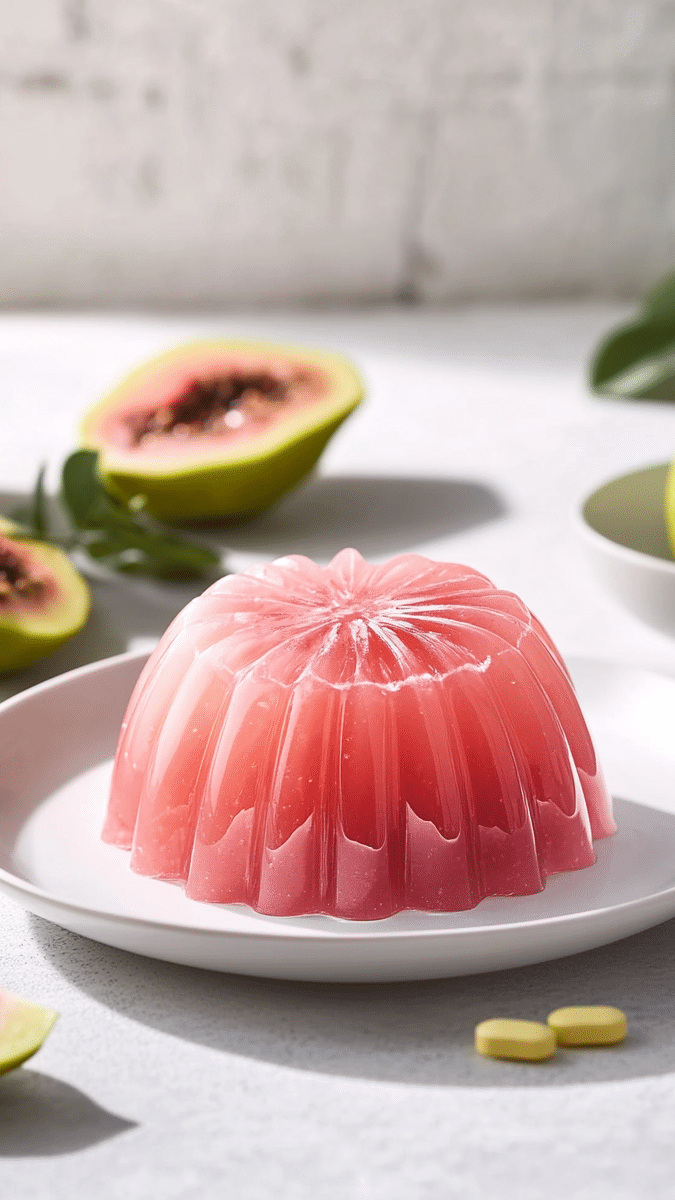 Close-up of Guava Jelly Roll