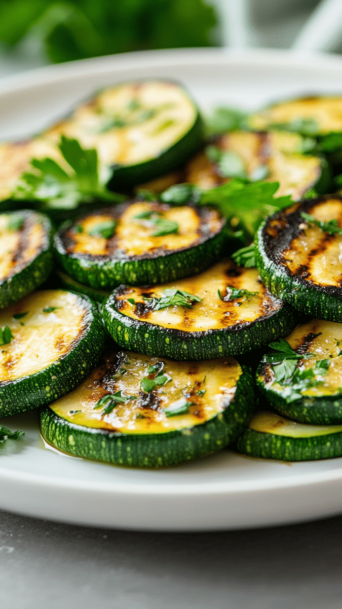 Close-up of zucchini saute