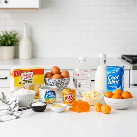 Jello Cake Recipe Cooking Close-Up jello cake recipe cooking ingredients close-up