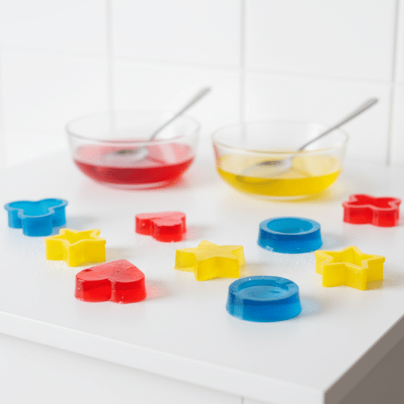 jello jigglers recipe cooking ingredients close-up