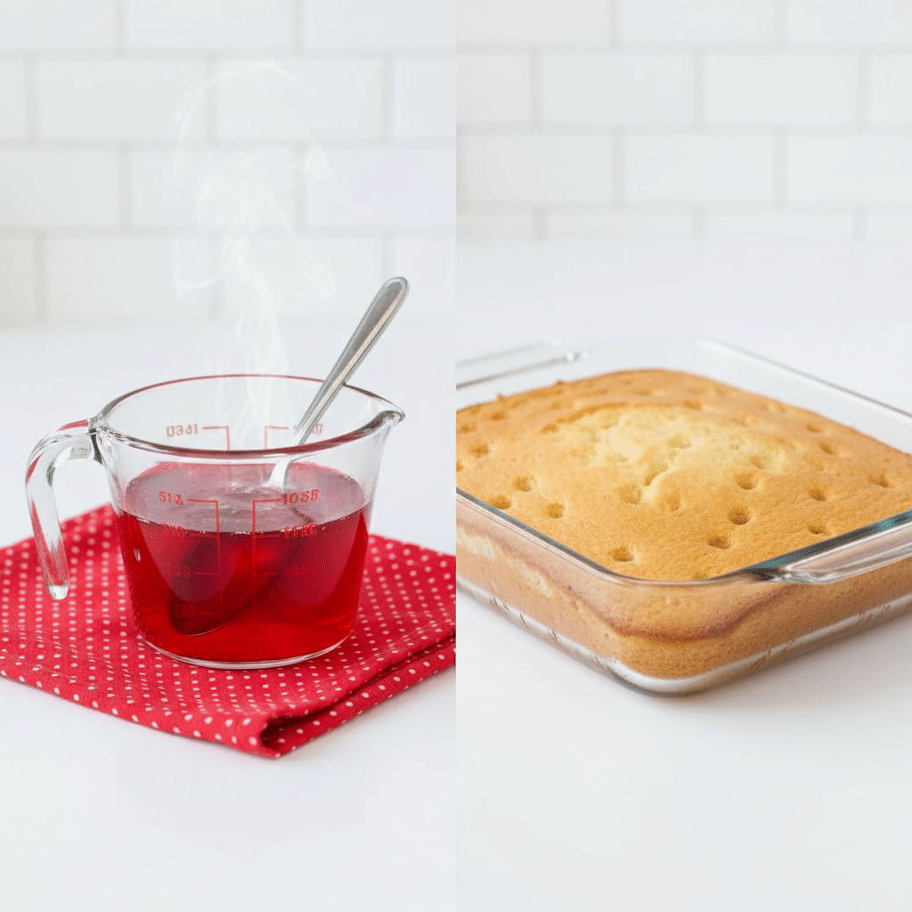 Ingredients of Jello Poke Cake jello poke cake ingredients introduction detailed