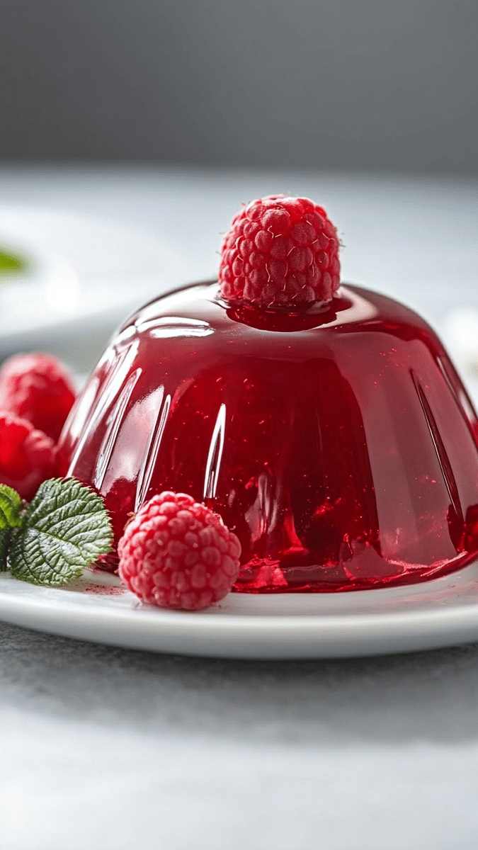 Close-up of Gelatin Texture