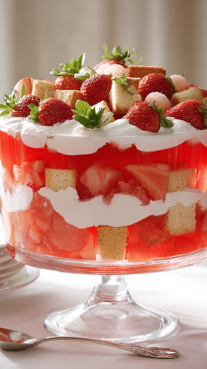 Julien Strawberry Watermelon Raspberry Gelatin Trick Recipe
