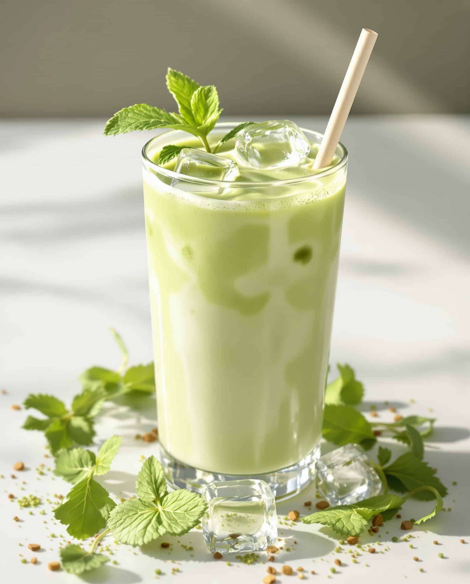 Matcha Coconut Collagen Cooler