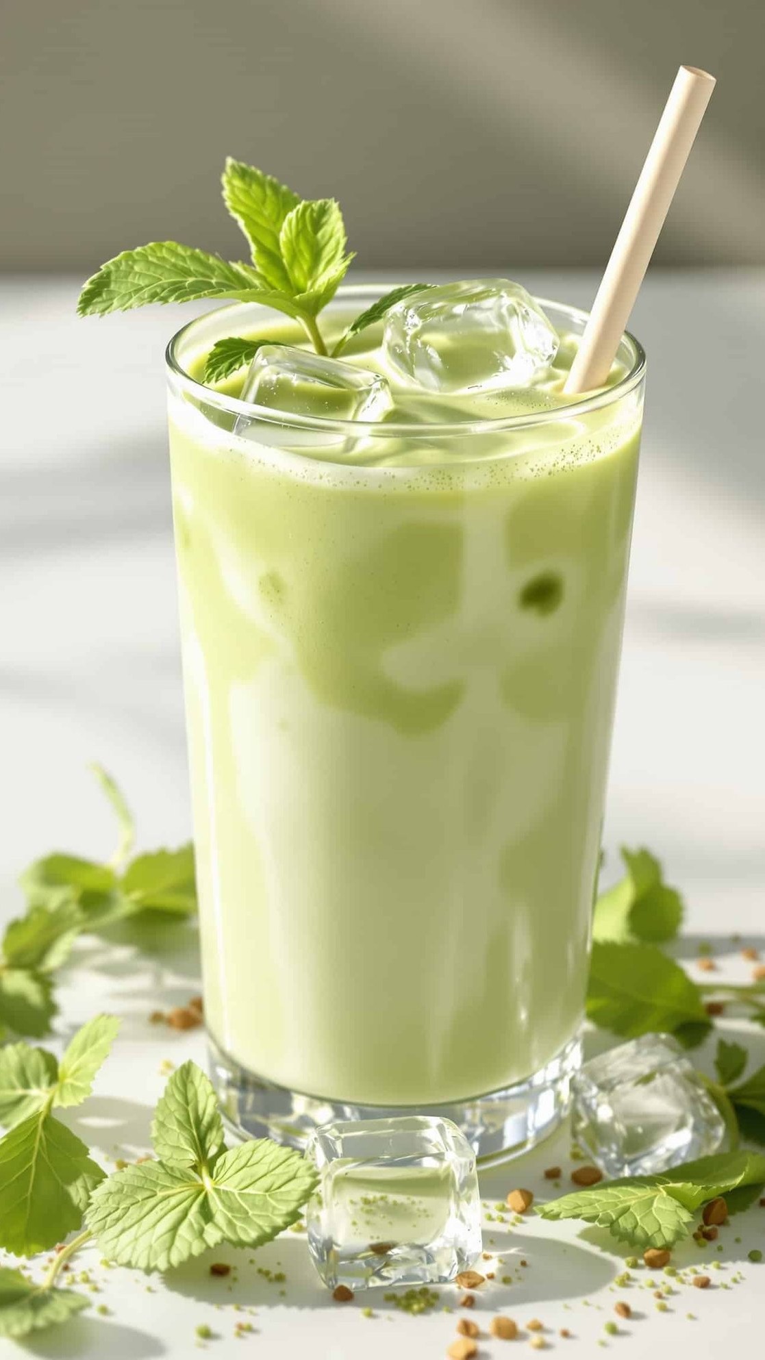 Matcha Coconut Collagen Cooler