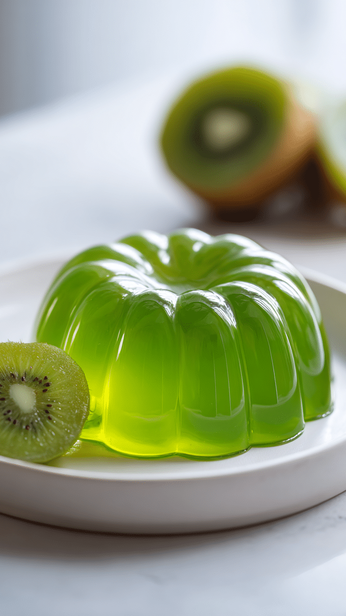 Mint Green Kiwi Greek Yogurt Jello Wellness