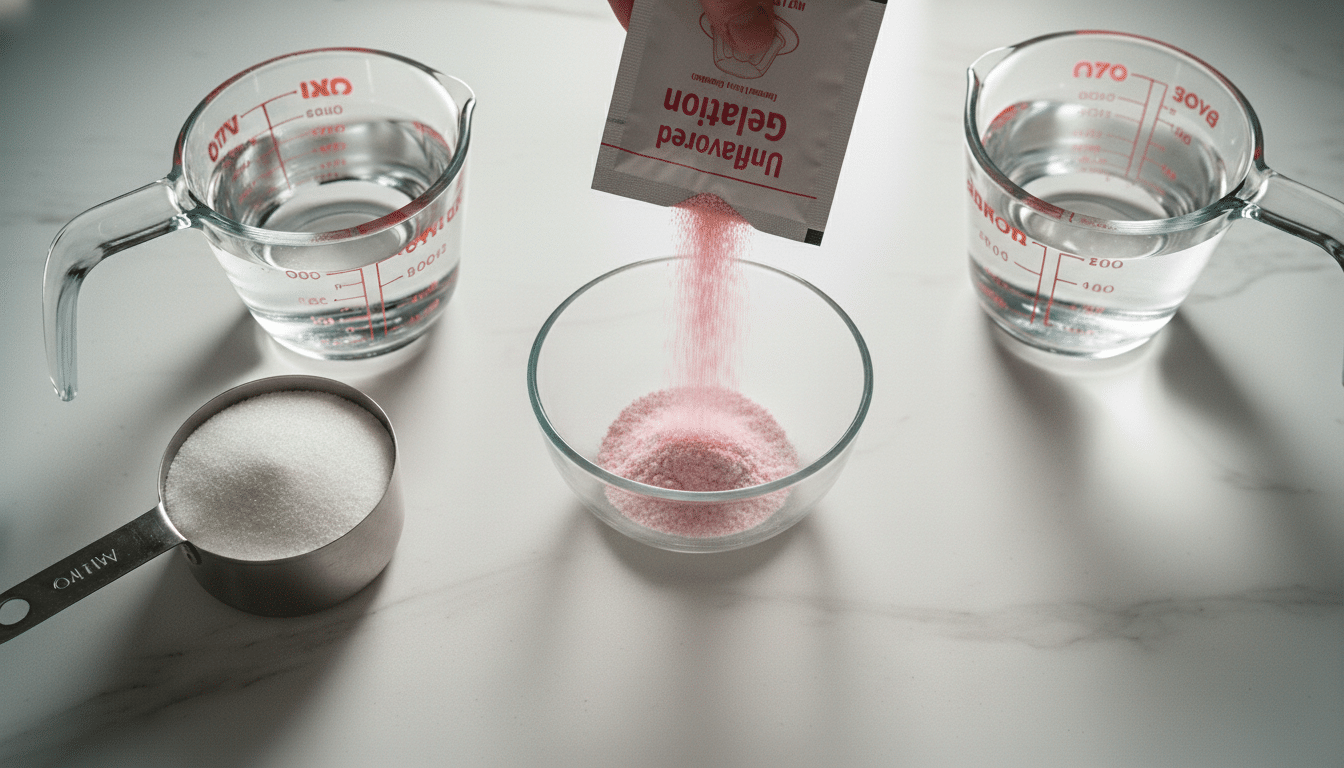 Ingredients of Pink Gelatin Recipe pink gelatin recipe ingredients introduction detailed