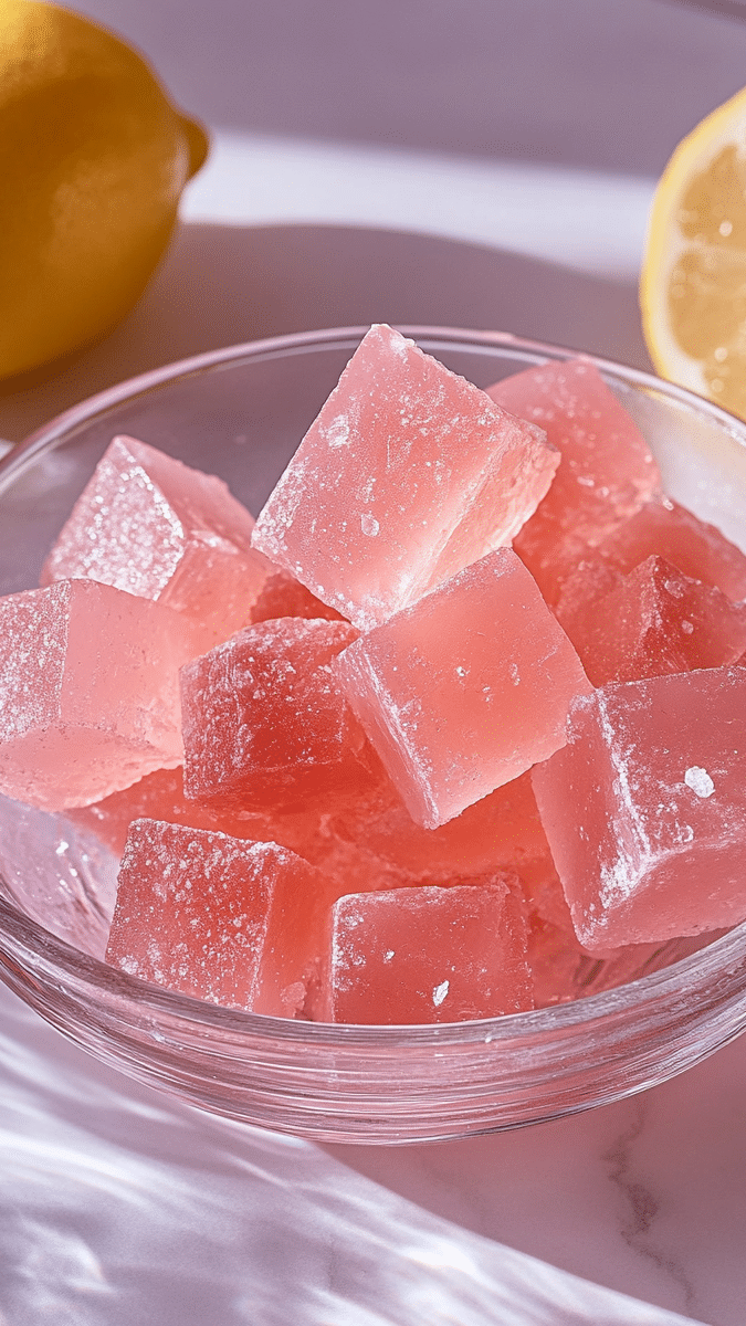 Close up of gelatin texture