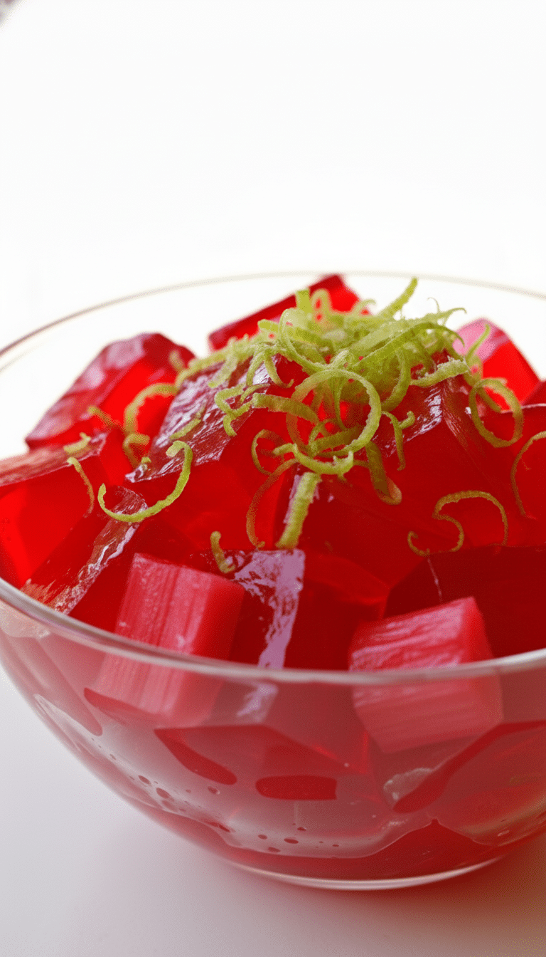 Rhubarb Gelatin Cooking Close-Up Asked rhubarb gelatin cooking frequently close-up