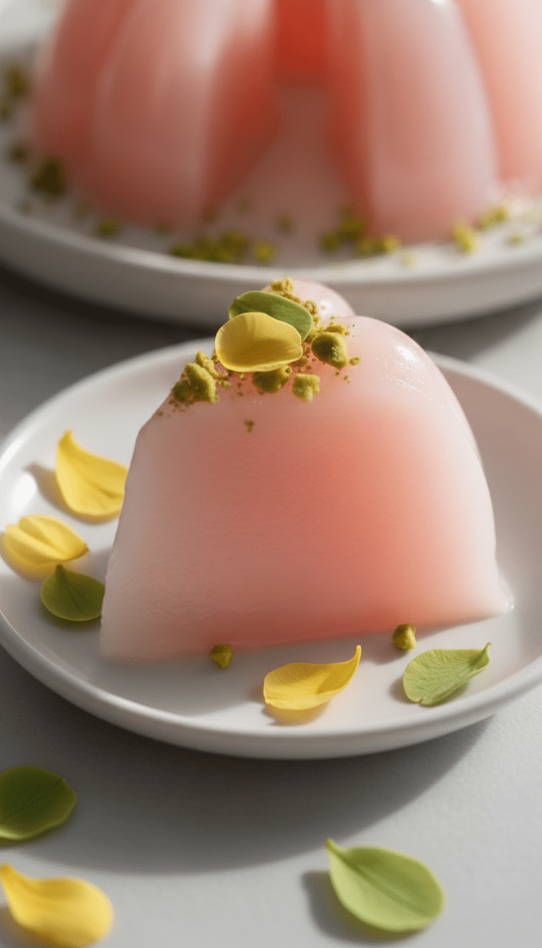 Rose Milk Gelatin Recipe
