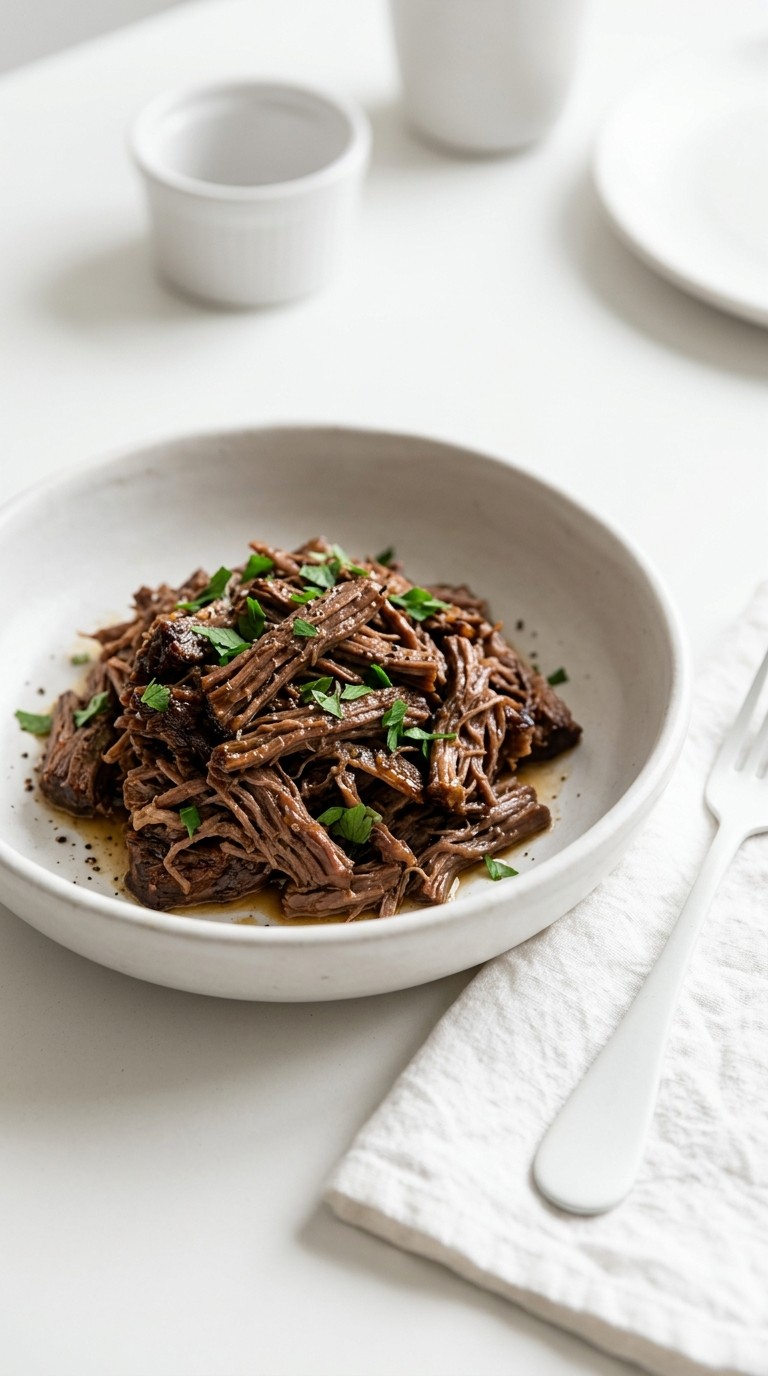 Slow Cooker Shredded Beef