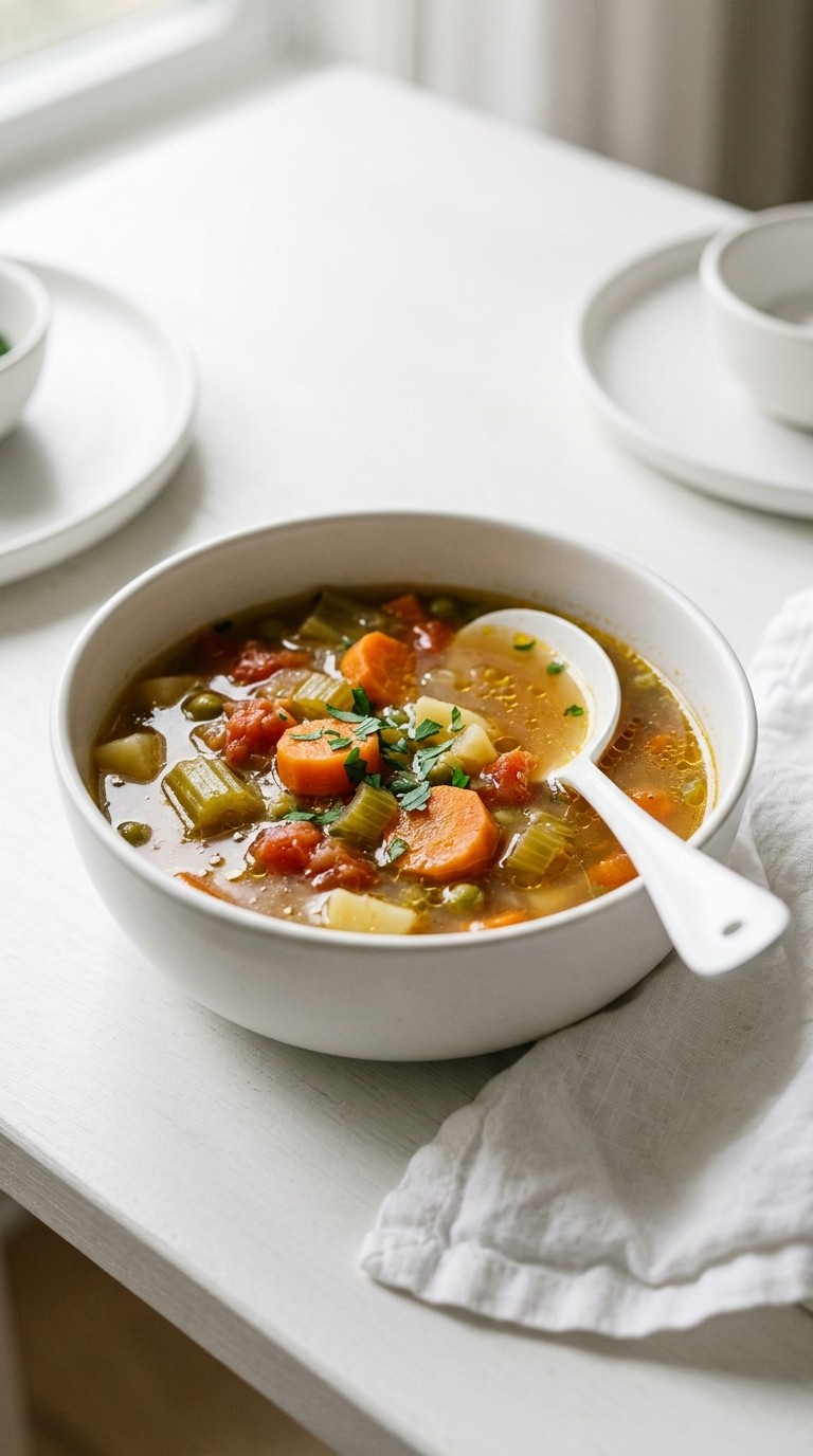 Slow Cooker Vegetable Soup
