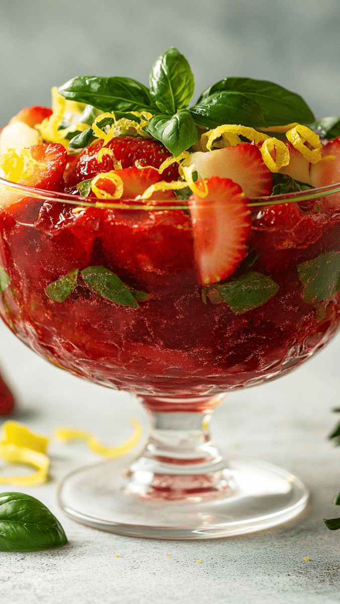 Close up of jello texture