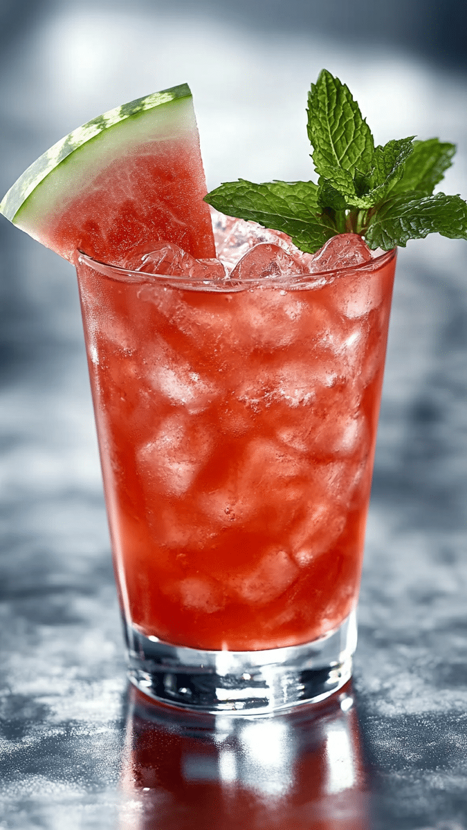 Close-up of watermelon juice texture
