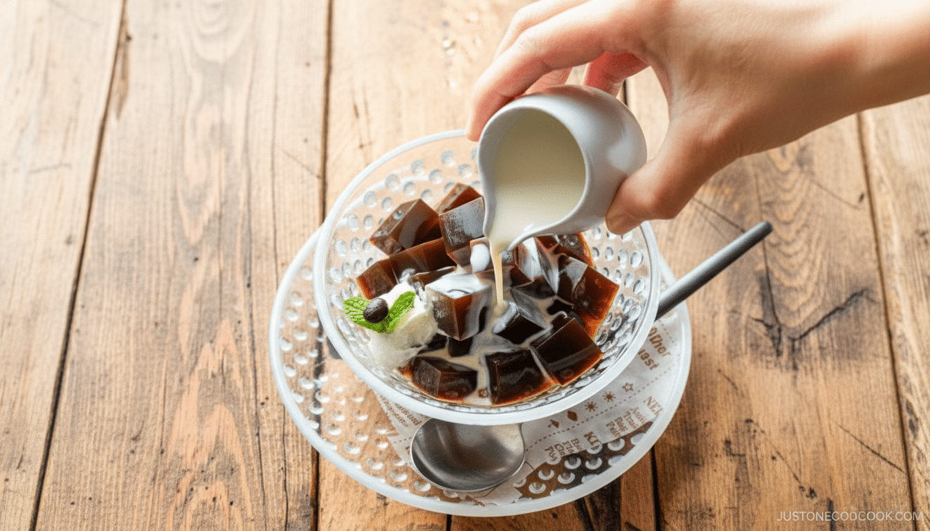 coffee jelly façon japonais serving frequently overview