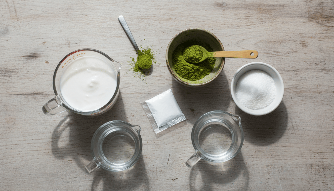 jello matcha coco ingredients introduction detailed