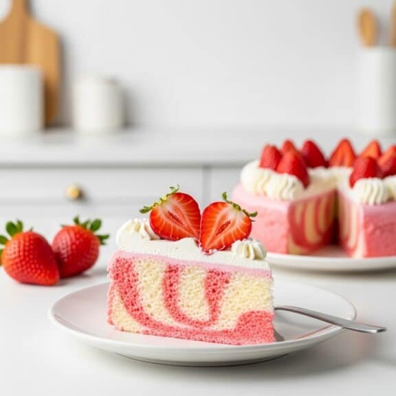 jello poke cake cooking ingredients close-up