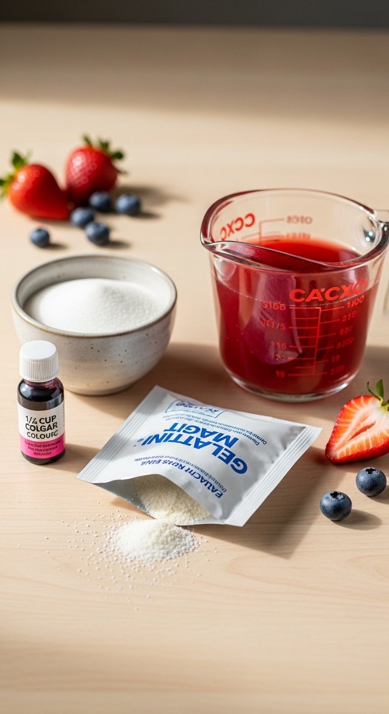 pink gelatin trick recipe ingredients introduction detailed