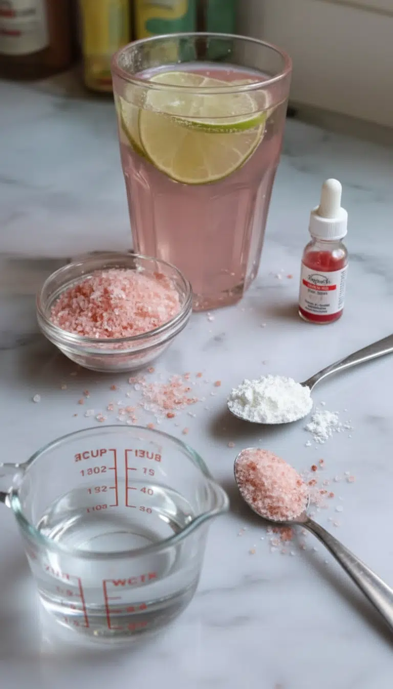 Ingredients of Pink Salt Gelatin Trick Recipe pink salt gelatin trick recipe ingredients introduction detailed
