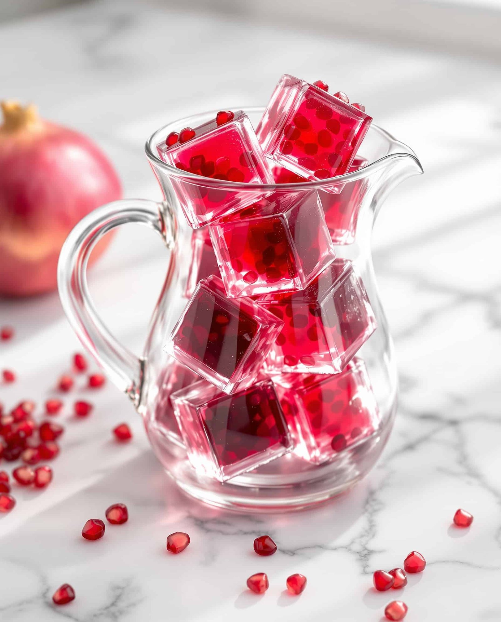 pomegranate gelatin detox recipe hero