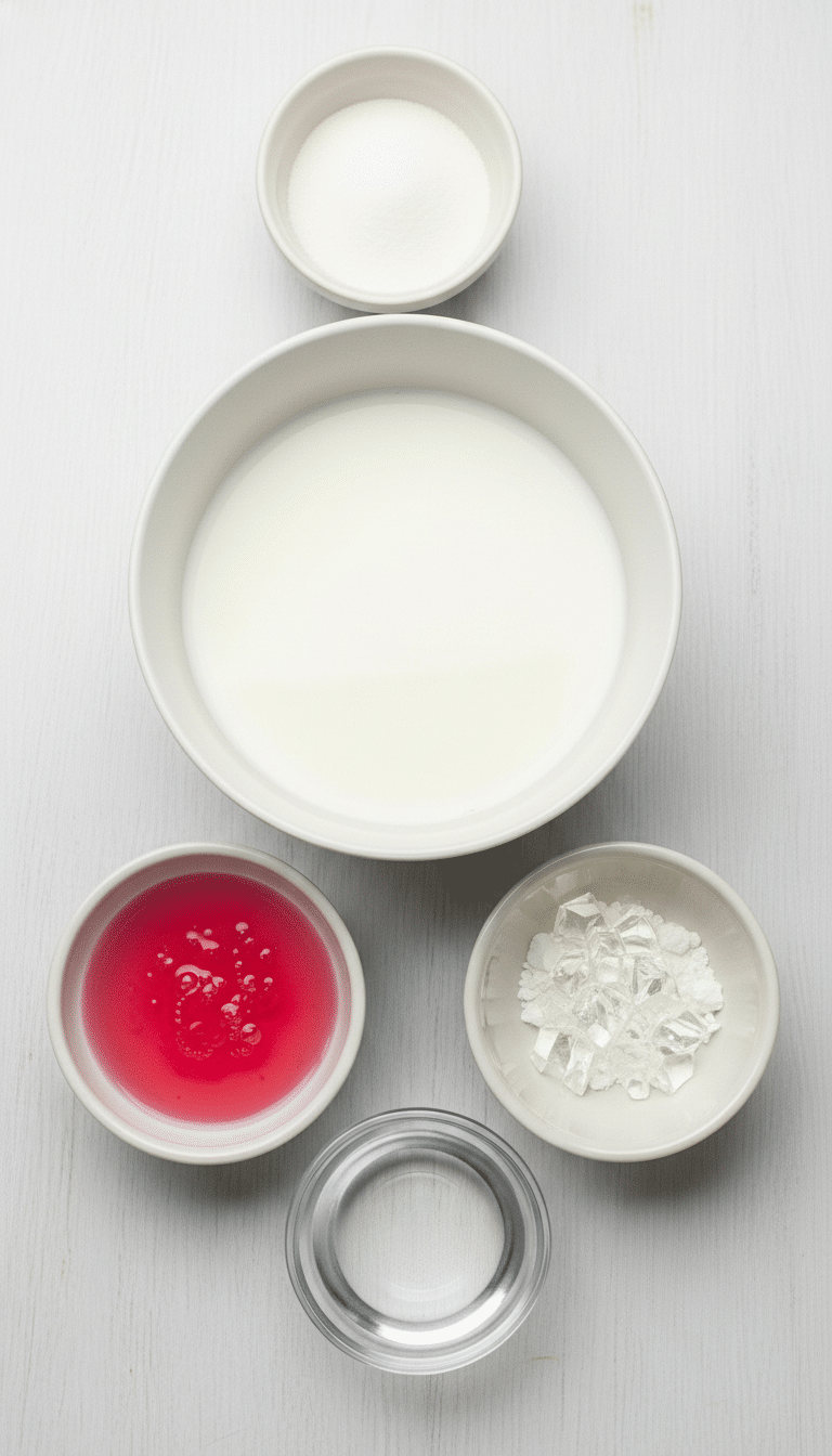 rose milk gelatin recipe ingredients introduction detailed