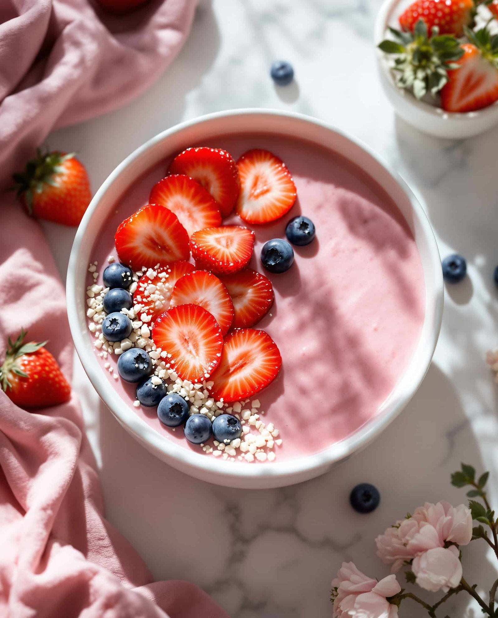 strawberry collagen smoothie weight loss hero 1