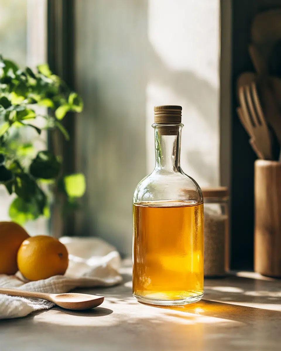 Close up of ACV drink texture