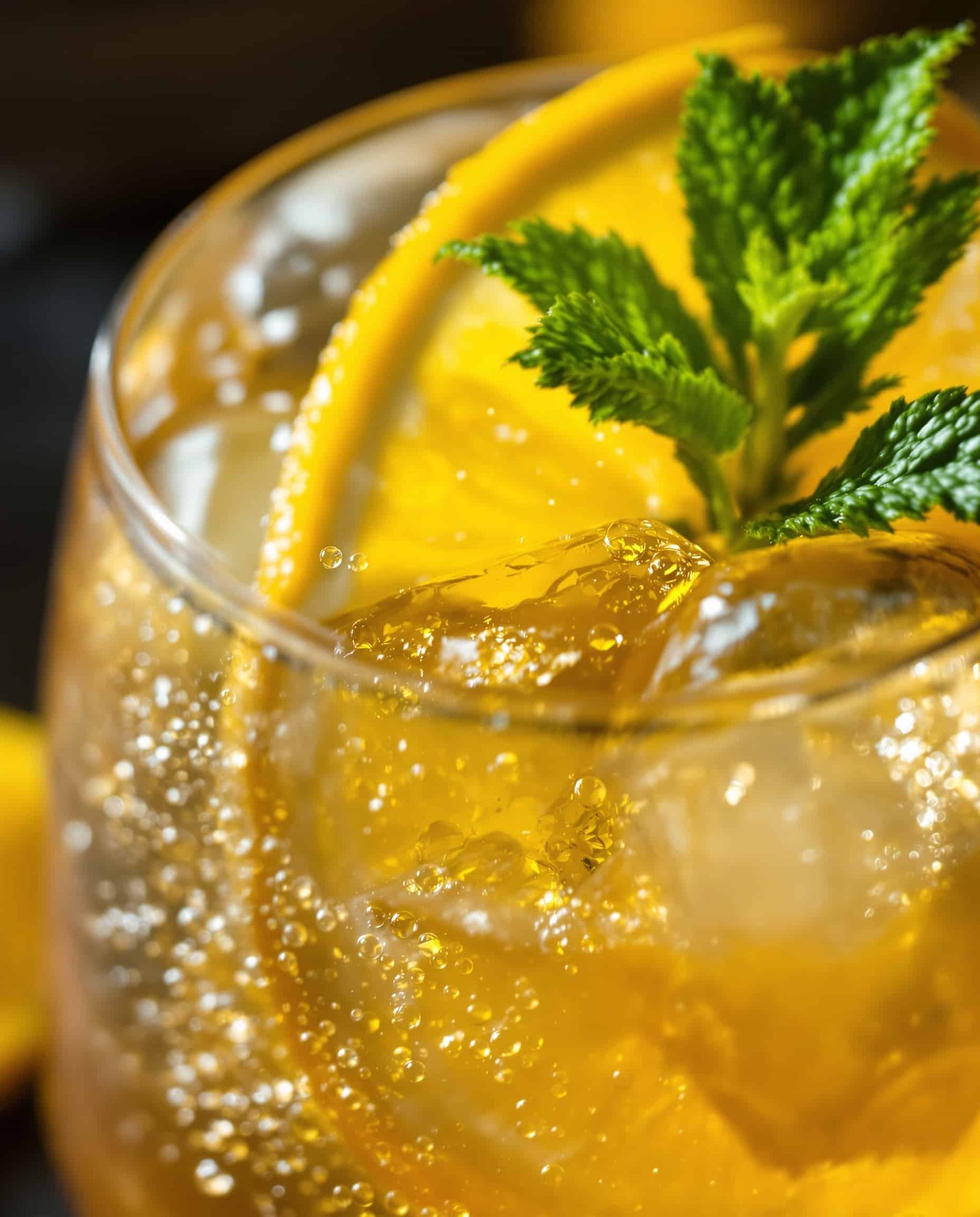 ACV Shrub Mocktail - close-up