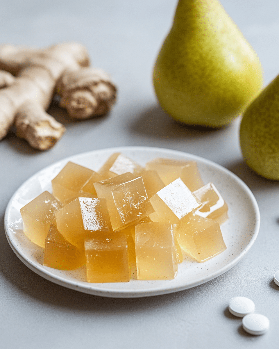 bariatric pear ginger gelatin trick recipe hero