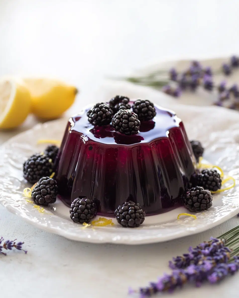 blackberry lavender jello mold hero
