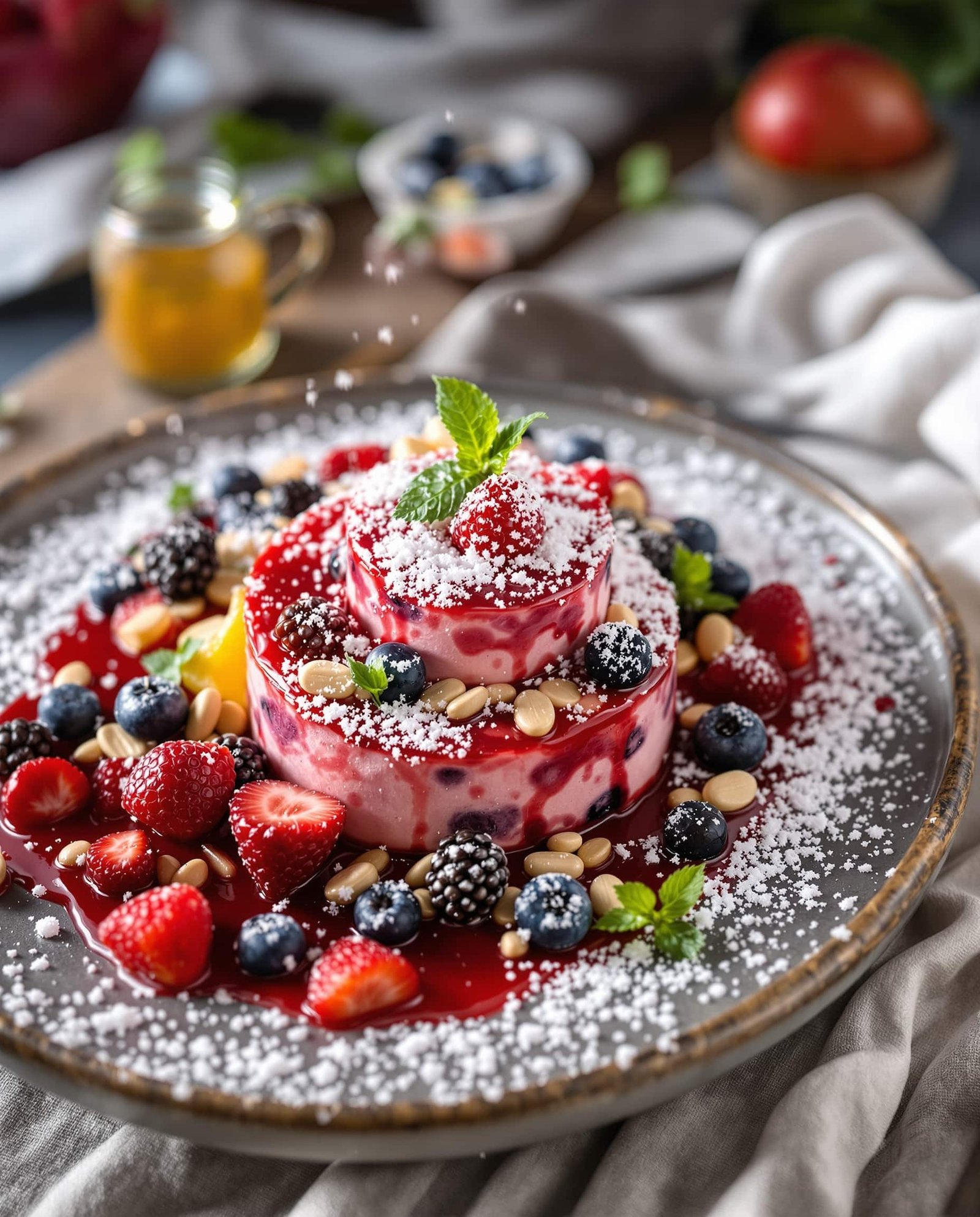 Close-up of cookie texture