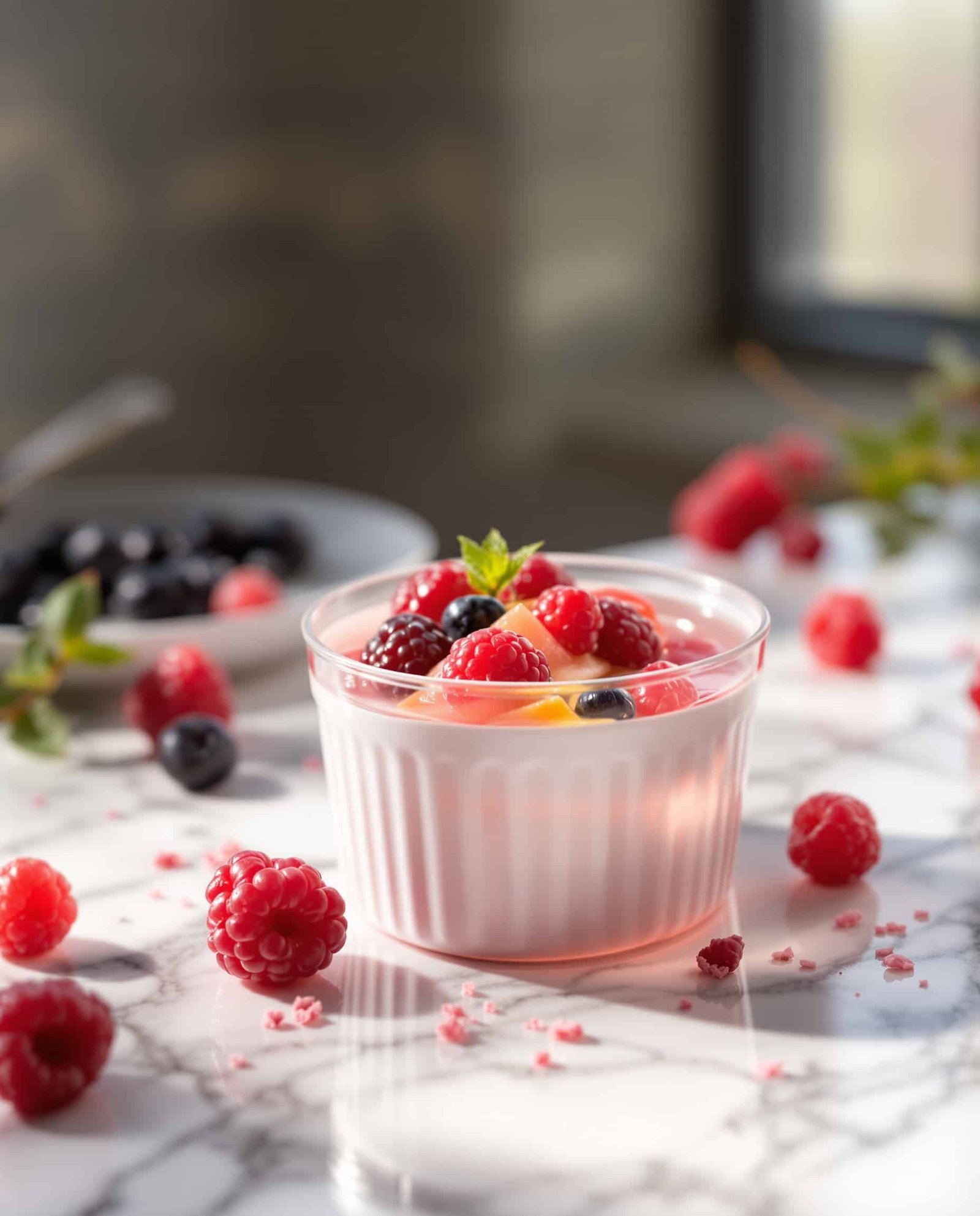 gelatin low calorie dessert recipe rose transparent hero