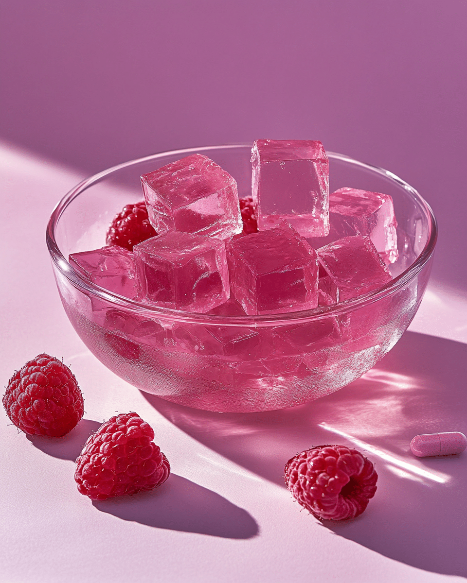 Close-up of gelatin texture