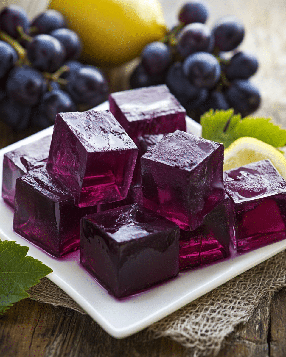 grape jello cubes hero