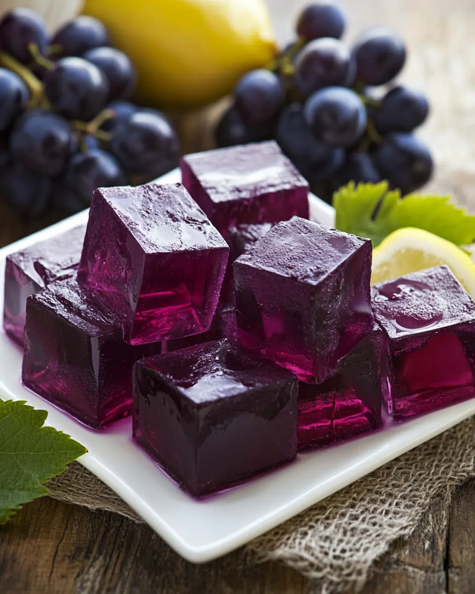 grape jello cubes hero