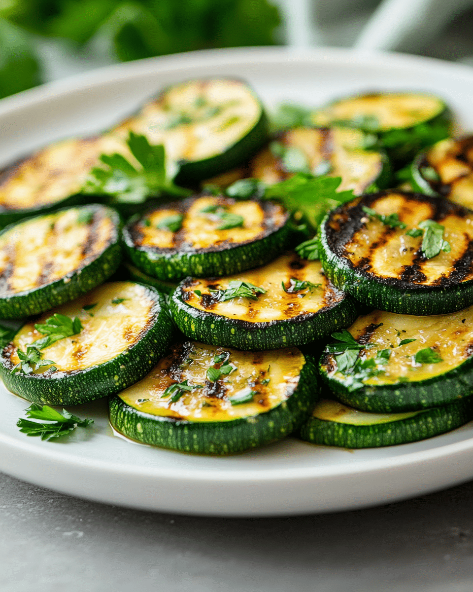 Close-up of zucchini saute