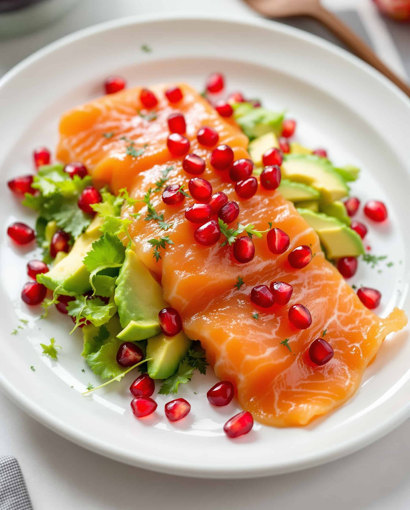 hormone balancing breakfast over 45 salmon pomegranate hero