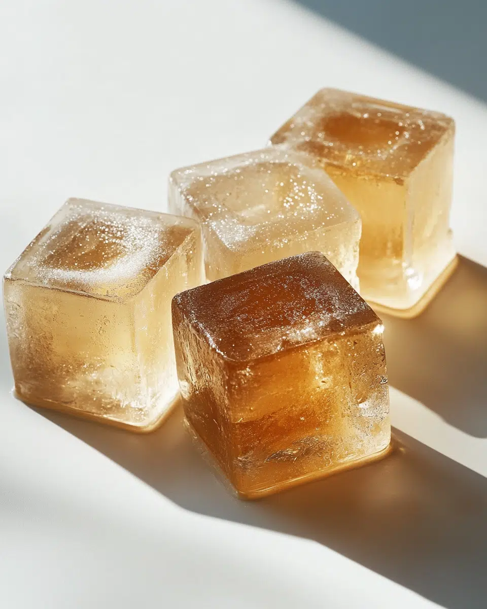 Close up of gelatin texture