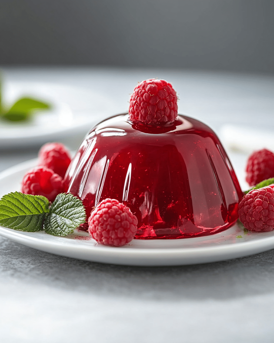 Close-up of Gelatin Texture