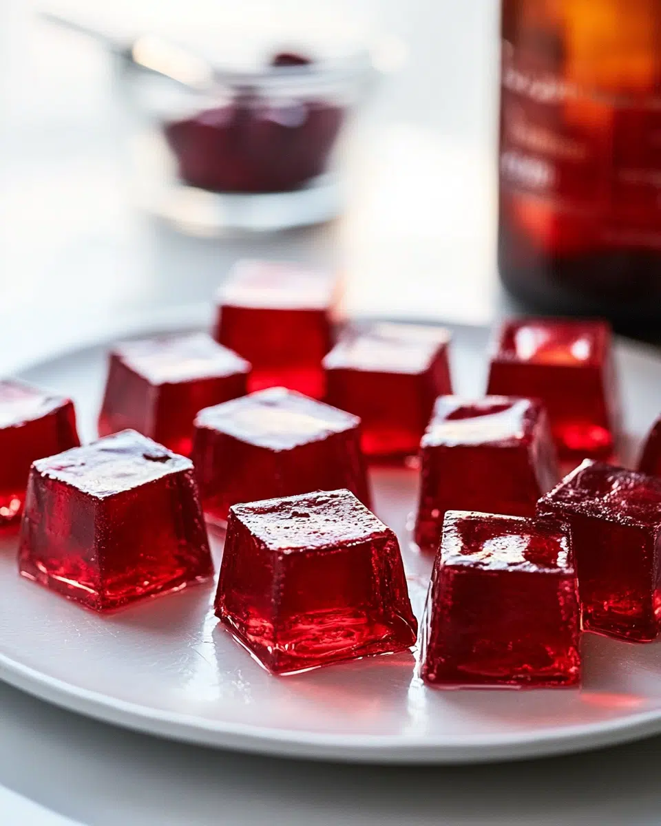 Close-up of gelatin texture